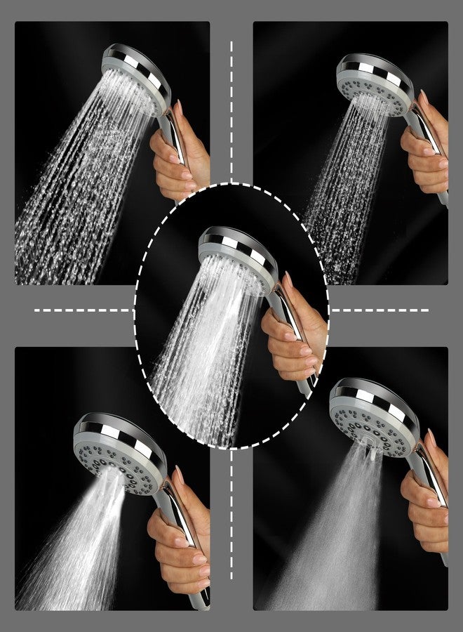 Orvos Hand shower multi-function, 4x4 inches, RainMist, Chrome plated with high grade Korean ABS material from LG, Head only, for high end luxury bathrooms - Image 2